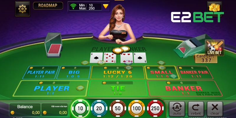 Chơi Baccarat E2BET: Sòng Bài Trực Tuyến Đưa Trải Nghiệm Thực Thụ Về Nhà 2 Khám phá nhiều biến thể Baccarat độc đáo